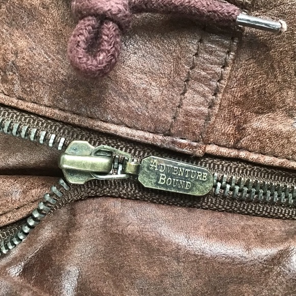 Vintage Adventure Bound by Wilson's Leather Mens Large Bomber Aviator Jacket - Picture 4 of 9